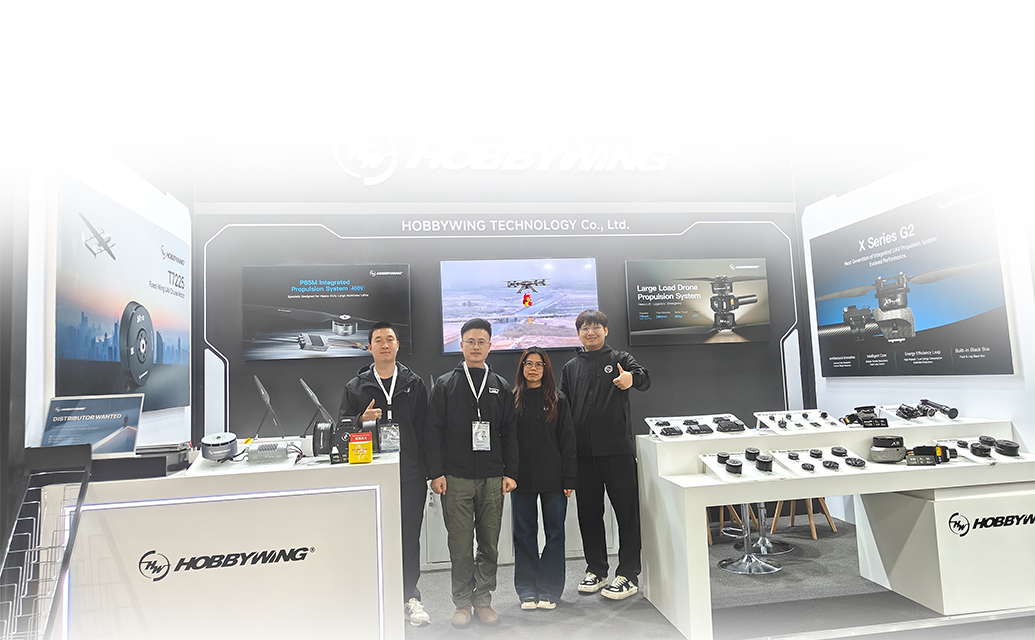HOBBYWING First Showcased Drone Propulsion Systems on EDEX 2025 in Egypt