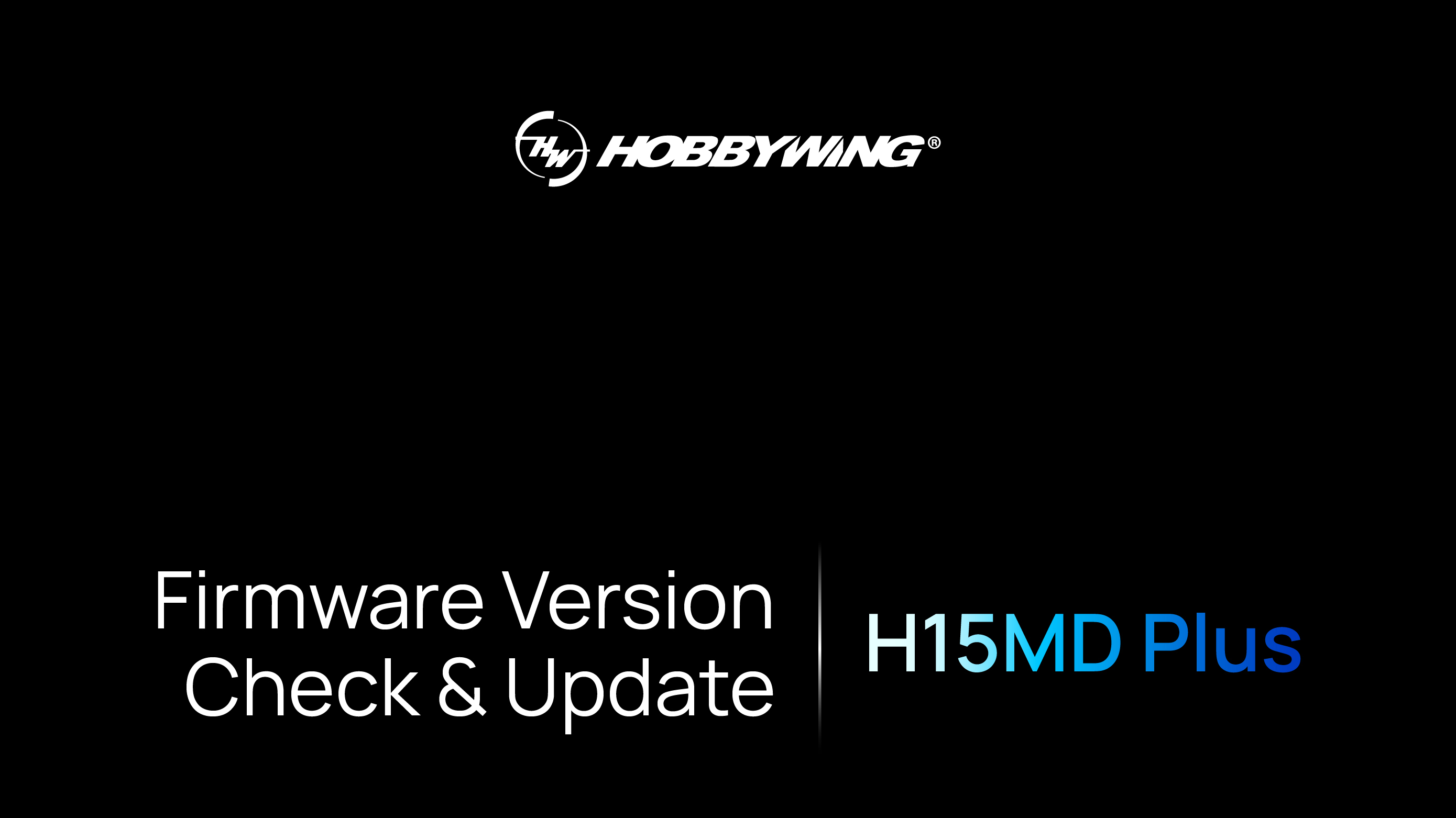 Firmware Version Check & Update