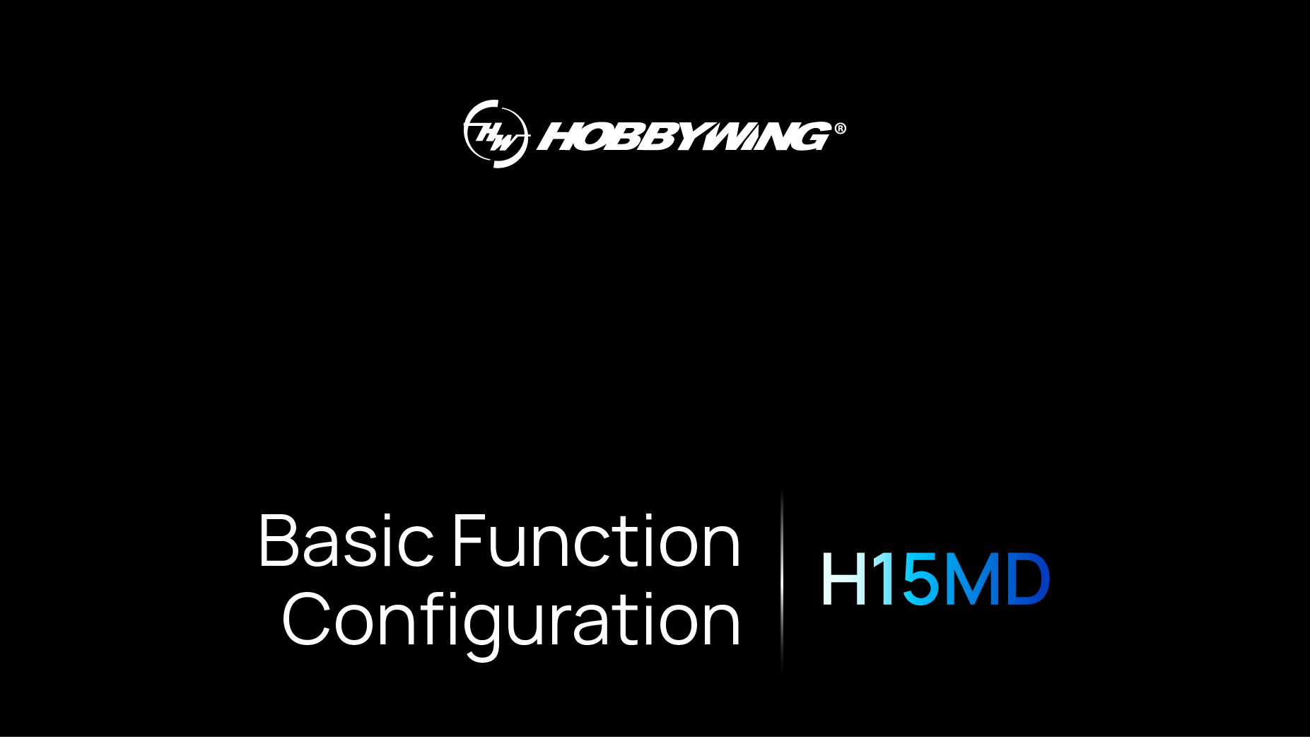 Basic Function Configuration